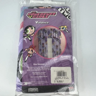 NEW Powerpuff Girls Vintage Window Valance – 84"x15" Purple | Cartoon Network - Image 1 of 4