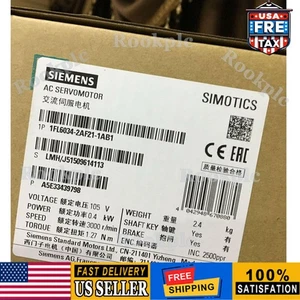 New Siemens 1FL6034-2AF21-1AB1 1FL60342AF211AB1 SIMOTICS S-1FL6 - Picture 1 of 3