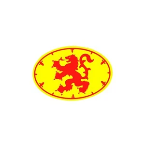 LION RAMPANT SCOTLAND OVAL SOUVENIR CAR WINDOW STICKER - Picture 1 of 1