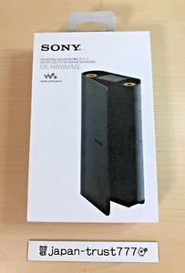 SONY Official Leather Case for Walkman NW-WM1ZM2 / NW-WM1AM2 *NEW* Black - Picture 1 of 11