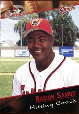 2001 Williamsport Crosscutters RAMON SAMBO PIRATES MULTI AD SPORTS hitting coach