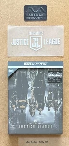 ZACK SNYDER'S JUSTICE LEAGUE - MANTA LAB 4K + BLU RAY STEELBOOK - NEW & SEALED - Picture 1 of 7