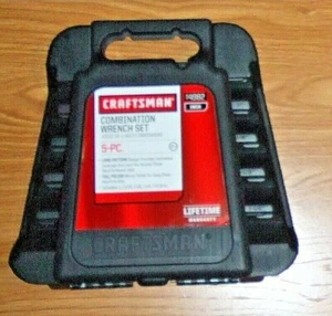 EMPTY CRAFTSMAN TOOL CASE  BOX FOR LARGE SAE COMBINATION WRENCHES 5 SPACES  - Picture 1 of 2