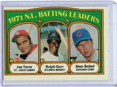 1972 Topps Batting Leaders Joe Torre Glenn Beckert #85 🚀😳💥 EX/EX+ - Imagem 1 de 2
