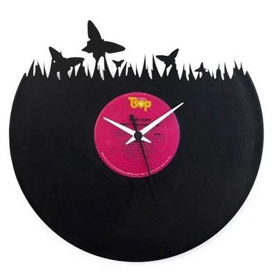 Vinyl Record Clock - Butterfly (Nature) - Image 1 of 3