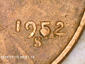 1952-S Lincoln centesimo di grano DDO-001 e riempito in 5 di data (sembra un MM!) C1 - Foto 1 di 24