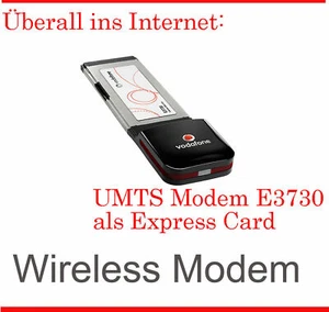 Umts Stick Módem Expresscard E3730 SIM Free IBM Delgado Pad T60 Todas las Redes - Imagen 1 de 1