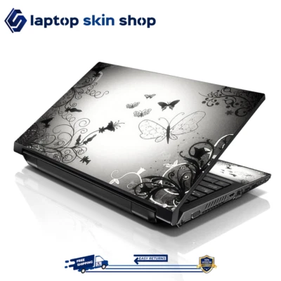 Laptop Skin Sticker Decal Cover for Notebook Apple Asus Black and White 13-16 in - Image 1 of 4
