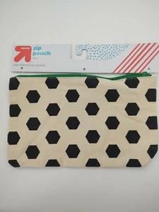 Up & Up Zip Pencil Pouch For Binder Notebook Fabric 10"x 6" New - Picture 1 of 2