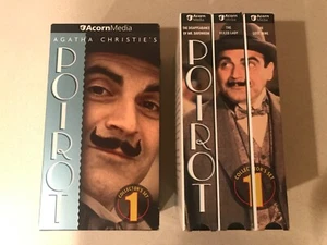 Agatha Christie's Poirot - Collector's Set #1 (VHS, 2000, 3-Tape) David Suchet - Picture 1 of 4