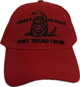 Gorra de béisbol Liberty or Death Don't Tread on Me bordada en 3D - Imagen 1 de 24