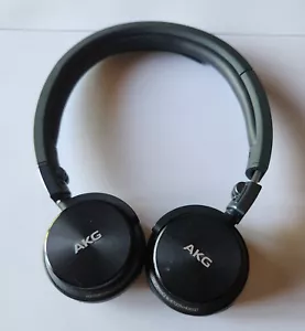 Black AKG Y45BT On-Ear Wireless Headphones - Works but CRACKED On HEADBAND -Read - Picture 1 of 11