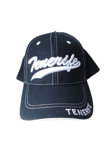 Gorra de béisbol Tenerife para hombre bordada negra/blanca talla única vtd - Imagen 1 de 3