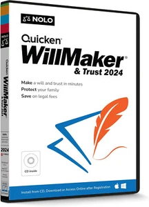 Quicken Willmaker & Trust 2024 Windows/Mac CD NEW! - Picture 1 of 1