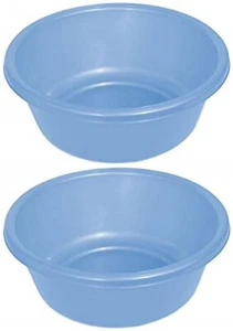 Round Plastic Wash Basin 1147 2 Light Blue - Picture 1 of 2