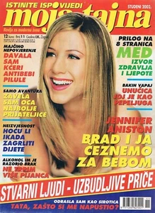MOJA TAJNA #11 2002 CROATIAN TRUE EVENTS MAGAZINE cover JENNIFER ANISTON - Foto 1 di 1