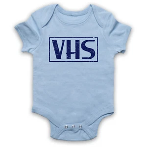 VHS Home Video Cassette Retro Technology Tech Babygrow Baby Grow One Piece Wear - Picture 1 of 13