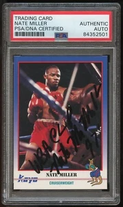 Nate Miller #151 signiertes Autogramm Auto 1991 Kayo Boxen Sammelkarte PSA Platte - Bild 1 von 1