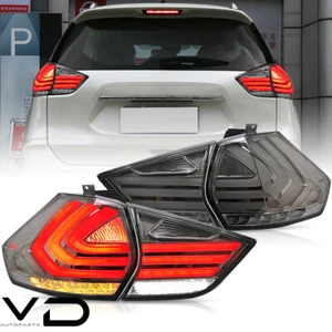 4PC VLAND LED Tail Lights For 2014-2019 Nissan Rogue Smoke Rear Lamps Assembly - Picture 1 of 15