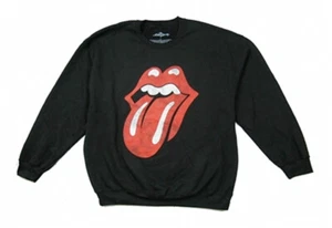 Rolling Stones-Voodoo Lounge Tour Large Black Crew Neck Sweatshirt - Picture 1 of 2