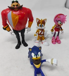 Sonic Boom 3" Action Figure Bundle - Sonic Tails Amy Dr Eggman sonic missing arm - Picture 1 of 4