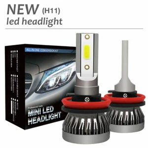 12000LM 120W H11 H9 H8 LED Headlight Bulbs Lamp Pair Hi/Low Beam 6000K White - Picture 1 of 11