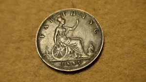 1885 Great Britain Farthing KM# 753 - Picture 1 of 4