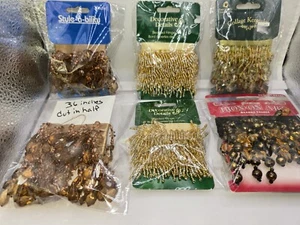 6 Beaded Fringe on Ribbon Embellished Tassel Style-a-bility Sewing Crafts READ - Picture 1 of 8