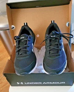 Under Armour UA W Charged Assert 10 B/W Shoes #3026179-001 Womens Size 8 NIB - Picture 1 of 12