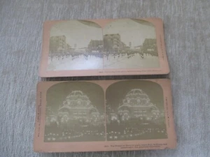 LOT of 2 1901 STEREOVIEW CARD / FUNERAL of PRESIDENT MCKINLEY - Picture 1 of 13