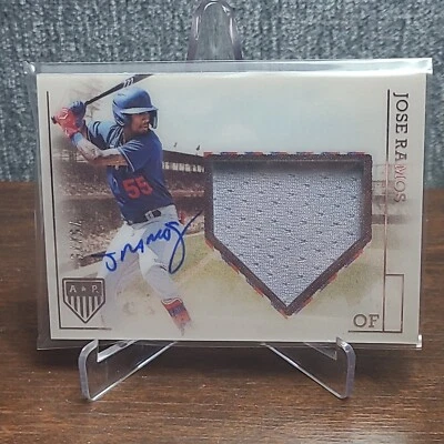 2023 panini chronicles Jose Ramos Americas Pastime Patch Auto On Card 75/75 - Image 1 of 4