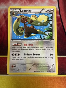 Pokemon Card Lopunny Flashfire #85/106