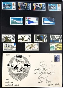 Great Britain - Airplane / Concorde / Planes - FDC + Mint Stamps Job Lot - Picture 1 of 2