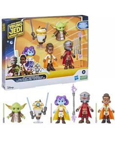 NUEVO PAQUETE DE ENFRENTAMIENTO HASBRO STAR WARS YOUNG JEDI ADVENTURES + FIGURA ESPECIAL YODA - Imagen 1 de 8