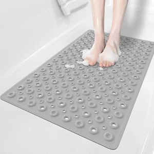 Extra Large Bath Mat Non Slip Bathtub Strong Suction Anti-Mold Rubber Shower Mat - Picture 1 of 13