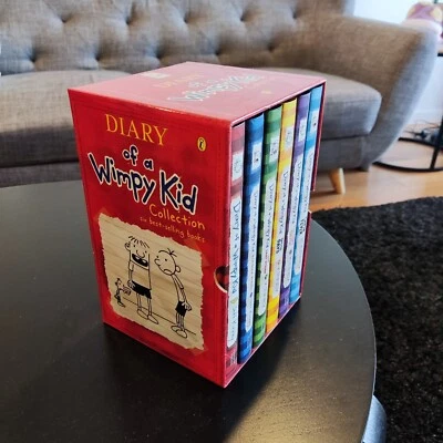 Diary of a Wimpy Kid Collection Box Set by Jeff Kinney (6 Hardcover) + Book 7 - Image 1 of 4