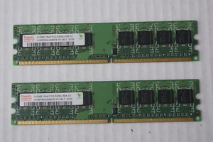 Hynix HYMP564U64BP8-Y5 2x512MB (1GB Total) RAM 1Rx8 PC2-5300U-555-12 - Picture 1 of 6