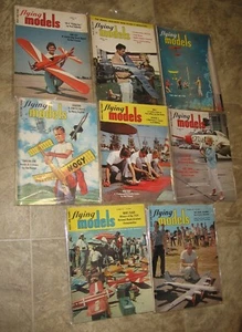 1959 FLYING MODELS MAGAZINE BOATS & PLANES- 8 issues, Publishers Hardie & Kelly - Picture 1 of 12