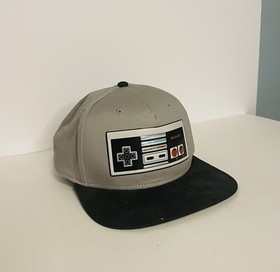 Nintendo NES Controller Hat Baseball Cap - Color Gray Adjustable - One Size Fits