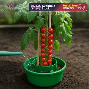 Garden Tomato Plant Halo Grow Planter Garden Water Pot Tub Halos Cane Support - Picture 1 of 19