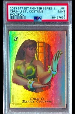 POP 1 No 10 PSA 9 Chun Li 2023 Cardsmiths Street Fighter Battle Costume Holofoil - Image 1 of 3