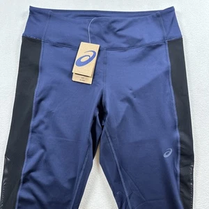 Asics Women Kate Mesh Pocket Capri (XL) Blue/Black 2032C030 - Picture 1 of 7