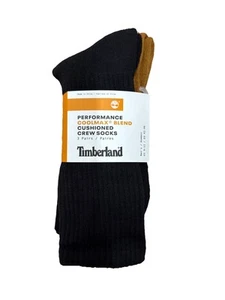 Timberland Performance CoolMax Blend Cushioned Crew Socks (3 Pairs) - Picture 1 of 3