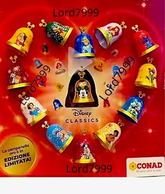 Campanelle Conad Disney 2025 Christmas Bell Scegli Personaggio - Immagine 1 di 4