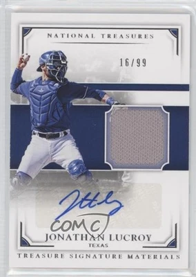 2017 National Treasures Treasure Signature Materials /99 Jonathan Lucroy Auto - Image 1 of 2