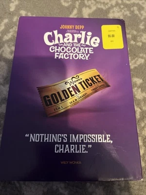 Charlie and the Chocolate Factory (DVD, 2005) Brand New Johnny Depp Sealed - Image 1 of 4