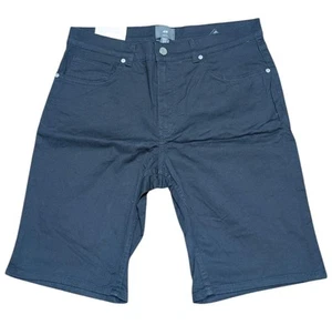 H&M Black Men’s Chino Shorts W31 Slim Fit Knee Length - Picture 1 of 3