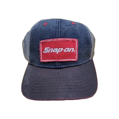 Snap-on Hat Cap Snap Back Blue Red Mesh Trucker Patch Shop Tool Mens One Size - Image 1 of 4