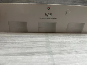 Google WiFi Mesh System AC-1304 Paquete de 3 Router Set Probado Completo con Adaptador - Imagen 1 de 7