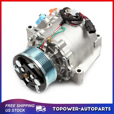 Compresor de aire acondicionado con embrague apto para Honda Civic 1,8 L 2006-2008 2009 2010 2011 Foto 1 de 4